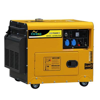 China NEWLAND 188F Double Small Plug Portable Diesel Generators For Sale DG7500SE-A for sale