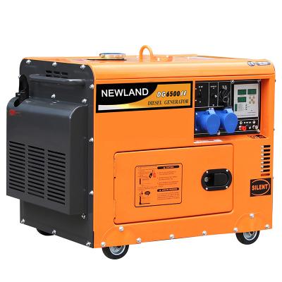 China OEM Factory New Type Easy Move 7kva Single Phase Air Cooled Diesel Generator Supplier 16L for sale