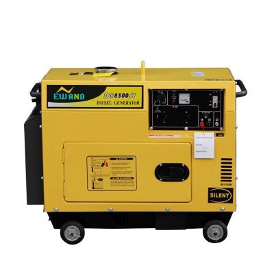 China Silent Diesel Generator DG8500SE-A Single Phase China Portable Diesel Generator 6KW for sale