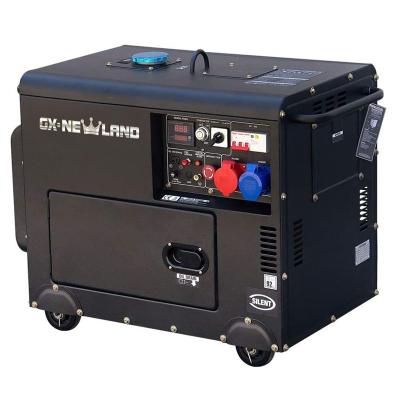 China NEWLAND 188f series pro diesel generator diesel inverter generator soundproof diesel generator DG7500SE for sale