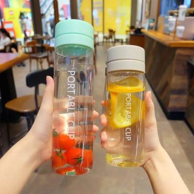 China Food Grade High Temperature Resistance Leakproof Frosted Plastic Water Bottle With Strap for sale