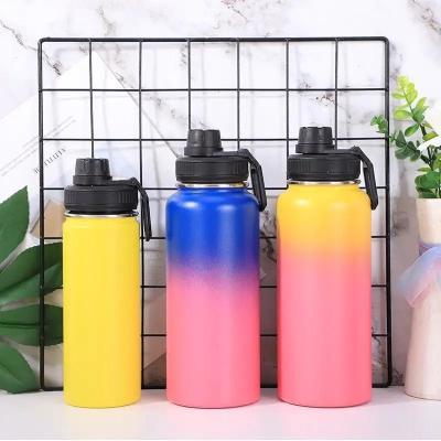 China Custom 950ml 32oz Vacuum Insulated Water Jug Sports Stainless Steel Water Bottle for sale