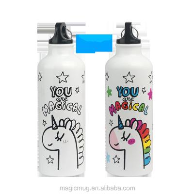 China Aluminum Alloy Custom Color Changing Water Bottle Anti Corrosion Coating for sale