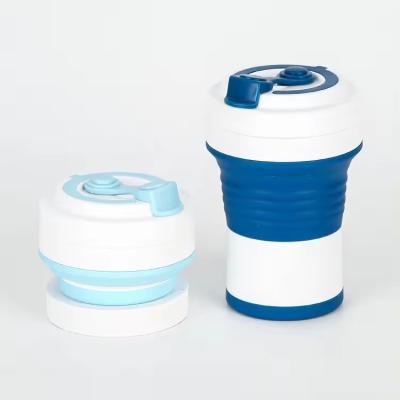 China 25*5cm Eco Friendly Collapsible Coffee Cup Silicone Travel Mug OEM à venda