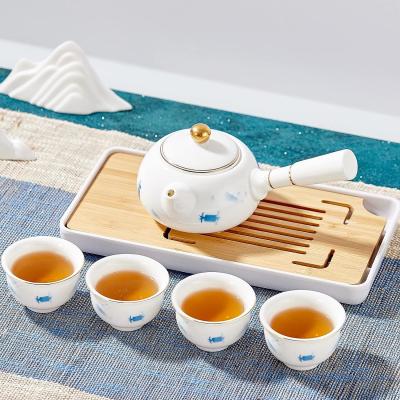 China Mini Porcelain Chinese Tea Cup Set for sale