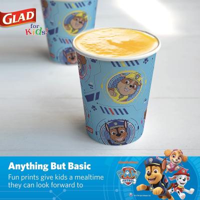 China Glad for Kids Paw Patrol Paper Cups Disposable Paper Cups with Paw Patrol Design for Kids Heavy Duty Disposable Paper C for sale