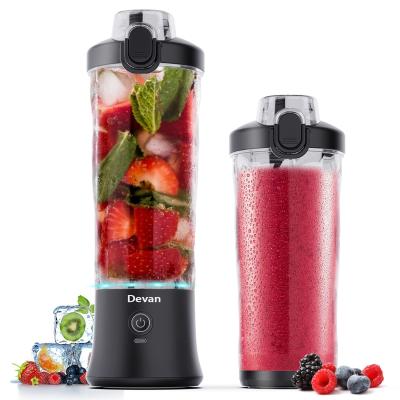 China 270 Watt para batidos e smoothies Blender à prova d'água USB recarregável com 20 oz BPA Free Blender Cups com tampa de viagem à venda