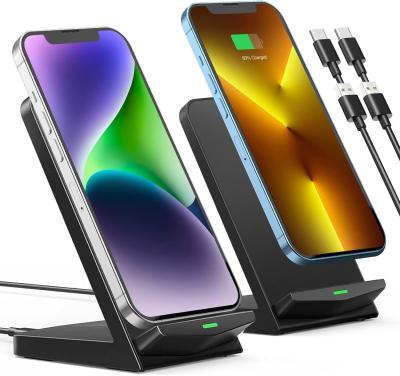 China Draadloos oplader [2 Pack],15W Fast Wireless Charging Stand,draadloos oplader compatibel met iPhone 15/15 Plus/15 Pro Ma Te koop