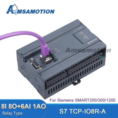 China S7 TCP-IO8R-A RTU Increase Relay 8I-8O 6AI-1AO High Speed ​​Ethernet Communication Module for Siemens SMART200/300/1200 Modbus S7 TCP-IO8R-A RTU for sale