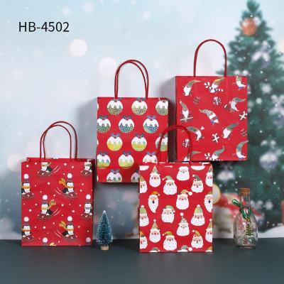 China Square Bottom Paper Bag Square Bottom Christmas Gift Wrapping Paper Bag Japan Christmas Gift Hand Held Bag for sale