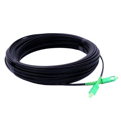 China FTTH SC APC UPC G657A1 LSZH Drop Cable High Quality Direct Pre-terminated Singlemode Simplex Fiber Optic Jumper for sale