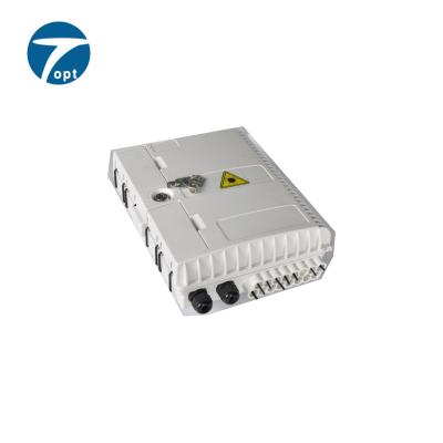 China Factory FTTH FTTX FTTP Outdoor Wall Mounted Box With Adapter16 16 Core Fiber Optic Terminal Box ftth Fiber Optic Distribution Box for sale