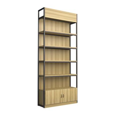 China Supermarket Combinatorial Wood Single Sided Single Sided Rack Retail Store Shelving Shelves for sale