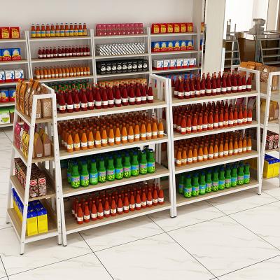 China Customization Grocery Retail Store Supermarket Double Sided Double Sided Display Rack Shelf for sale