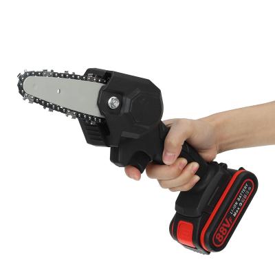 China Dropshipping CE 88V Rechargeable Portable Chainsaw Mini Electric Chain Saw Handheld Garden Anti-skid Wood Pruning Cutter for sale