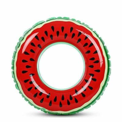 China Kid Swim Ring Float Baby Traine Inflatable PVC Swimming Ring Watermelon Fruit Pool Float Summer Adult Children Swimming Ring for sale