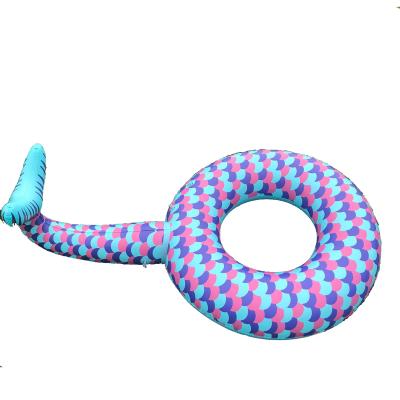 China Colorful Inflatable Kid Mermaid Swim Tube Ring For Pool Ring for sale