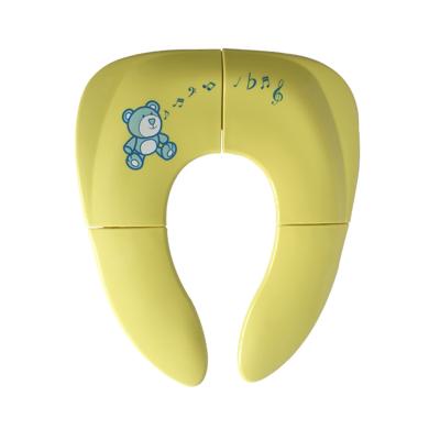 China 2019 Bear Shape Plastic Baby Travel Potty Seat Collapsible Folding Potty Seat for sale