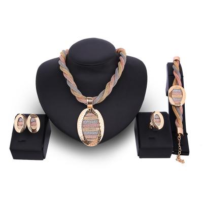 China CLASSIC Yunchang 4 Piece Gold Plated And Fine Jewelry Sets Type Jewellery Set Girls for sale