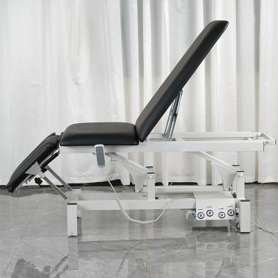 China Cheap Electric Physiotherapy Thermotherapy Bed Pedicure Spa Furniture Iron Elecrric Reclinable Beauty Bed for sale