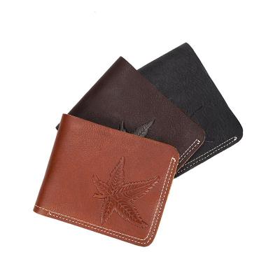 China Vintage Logo Oil Card Leather Dark Brown Real Leather Waterproof Factory Wholesale Custom Wallet Men's Soft Wallet for sale