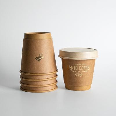 China Recyclable customized paper cup 8/12/16/20 oz  disposable paper cup single wall paper cup water coffee with lid for sale