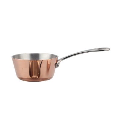 China CLASSIC Stainless Steel Triple Bonded Mini Copper Sauce Pan for sale