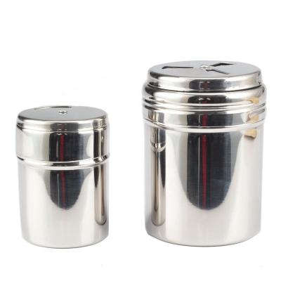 China Fashionable Spice Dispenser with Adjustable Pour Holes, Stainless Steel Shakers for Salt/Pepper/Cinnamon, Salt and Pepper Sugar Shakers for sale