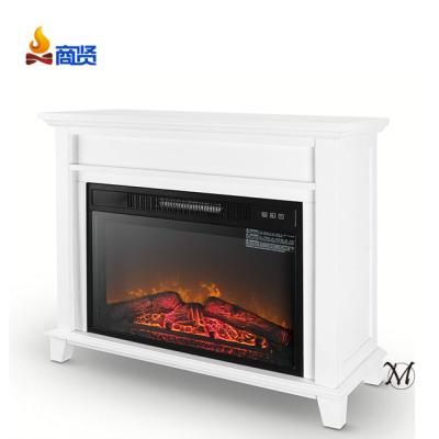 China Classic Hand Carved Electric Fireplace With TV Stand And Fire Place for sale