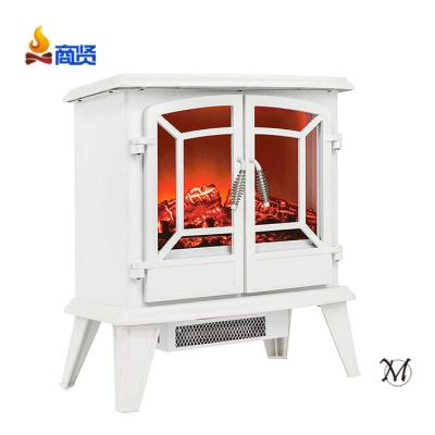 China Classic 20 Inch wal Mart Sun Led Logset Flame Light With Two Glass Door Open Chimney Electric Stove for sale