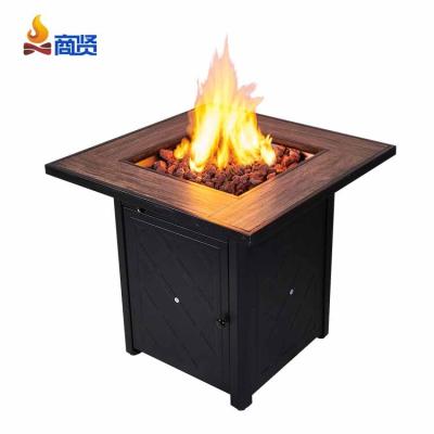 China 28In Wood Grain Metal Fire Mines Rustproof Outdoor Heating Chimney Outdoor for sale