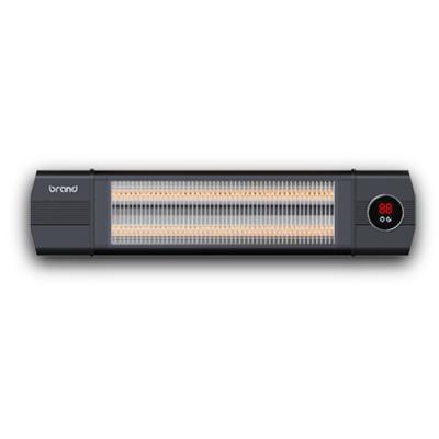 China Black Remote Control Garden 1500W Electric Outdoor Patio Heater Smart-Heat Stored Electric Patio for sale