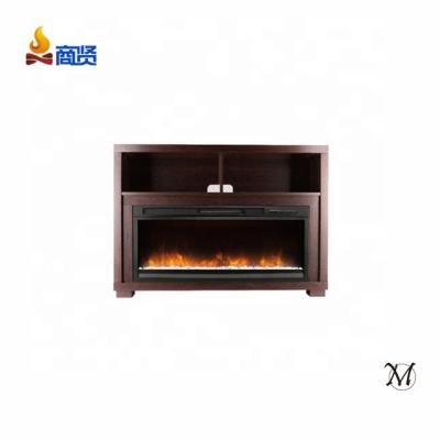 China Adjustable Brightness 220V LED Heater Electric Fireplace With Flame Free Indoor Warm Mantel for sale