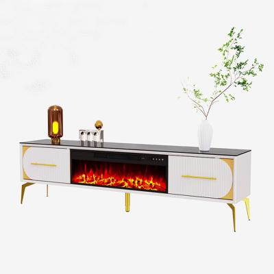 China Electric Fireplace Heater With Marble Modern Luxury Wholesale Decorative Insert Cabinet for sale