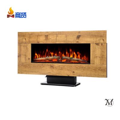 China 42 Inch Wooden Walmart LED Wall Mounted Multi Color Hotel With Electric Fire Chimney Stove Heater for sale