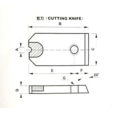 China Wear-resisting screw mold with KG6 material the carbide cutting knife for sale