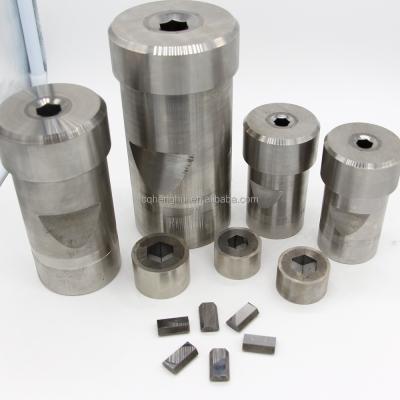 China Steel cold heading die for making from excellent tungsten carbide with wear resistant for cotter pin making for sale