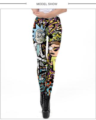 China S-XL Breathable 2021 Summer Fashion Slim 3D Leggings Sports Bestselling Digital Printing Gaiters One Drop Shipping for sale