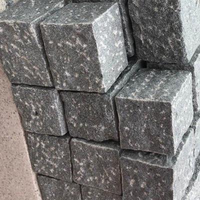 China New Listing Modern G684 Black Big Block Granite Cobblestone Used For Stair Pavement for sale