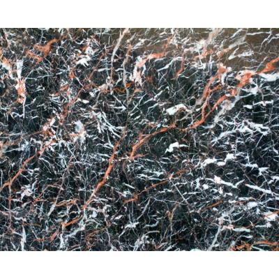 China Natural Stone Chinese Azalea Red Marble Modern Polished Black Marble With Red Vein Marble Tiles Price For Decoration for sale