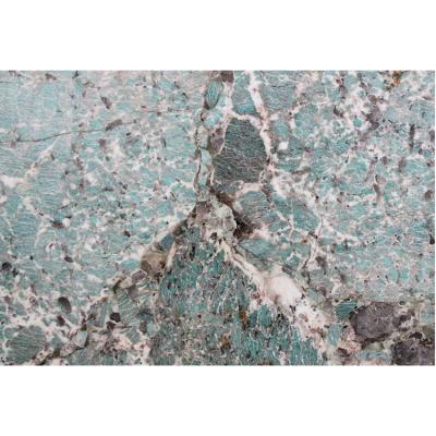 China Exotic Blue Green Exotic Amazonita Marble Slab Turquoise Green Colors Amozonite Quartzite Brazil Turkuaz Marble Slab Modern Green Marble for sale