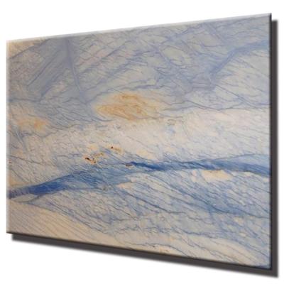 China Modern Decoration Azul Macauba Wall Panel Cladding Multicolor Marble Transparent Stone Marmor Onix Tiles Blue Slab for sale