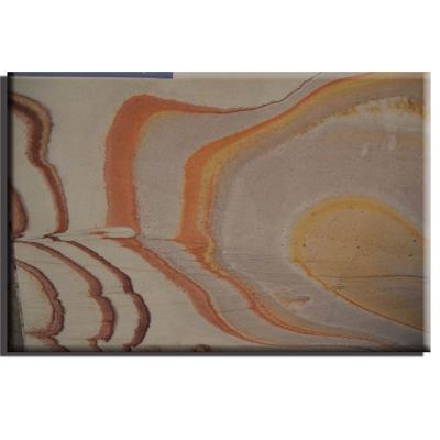 China Modern Traditional Multi Panel Slab Brown Gray Floor Tile Kitchen Counter Top Bath Wavy Marble With Wave Yellow Marble for sale