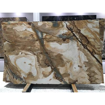 China Modern Traditional Floor Tile Kitchen Counter Top Bath Wall Panel Slab Coffee Brown Marble for sale