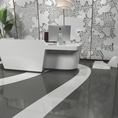 China Modern Artificial White Quartz Kitchen Countertops Calacatta Artificial Stone Terrazo Recycle Marble for sale