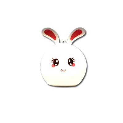 China Lovely Room Children's Rabbit 5V ABS USB Silicon Cute Rabbit Night Light Lamp Led Small Night Light Touch Sensor Lamp for sale