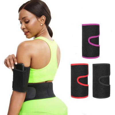 China Antibacterial Custom Logo 4 Color Phone Pouch Compression Women Workout Slimming Arm Burning Hot Neoprene Shaper Fat for sale