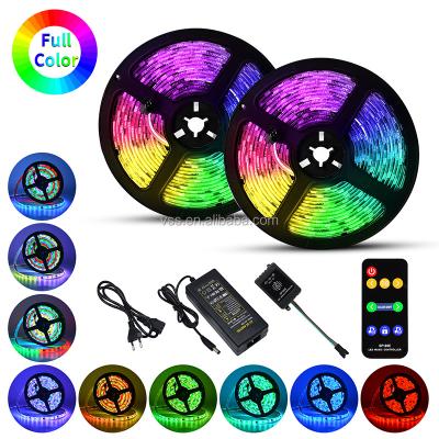 China LANDSCAPE Music Controller DC12V Power Adapter 5Meter 150led 300led 5050 RGB Digital Full Color Pixel Led Strip for sale