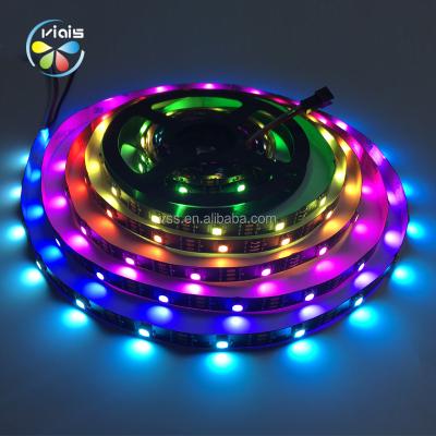 China Accessible Theme Park DC5V SK6812 WS2812B RGBW SMD5050 Digital Led Strip for sale