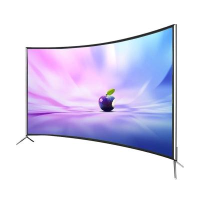 China 55 Inch Kitchen TV Curved Smart TV HDR Smart Voice QLED Dolby Vision-Sounds Android 11 System Factory OEM ODM Customized for sale